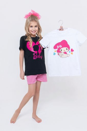 2_1 - детская пижама (Розовый) - Модно-Трикотаж