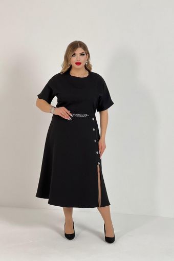 Платье 52346 (Черный) - Модно-Трикотаж